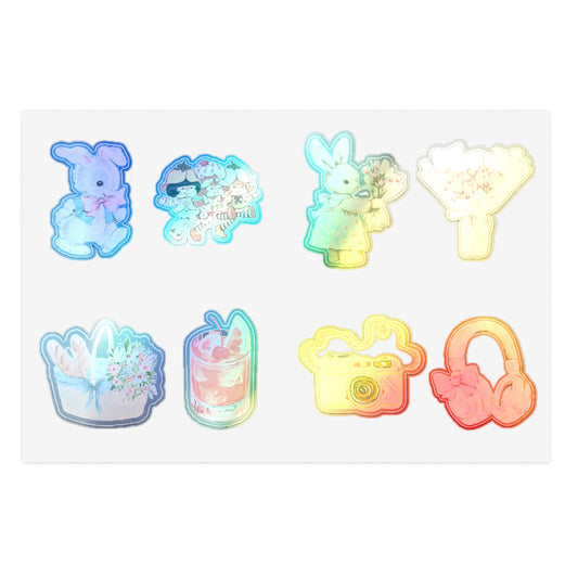 8 Pcs Cute Pinterest Sticker Pack, Waterproof Stickers, Girly Coquette Stickers, Laptop Stickers, Vinyl Stickers