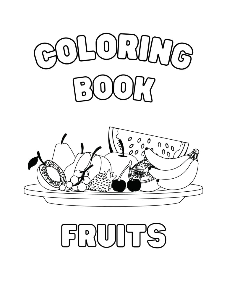 Coloring Book: Fruits