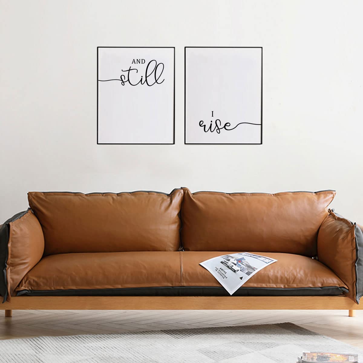 And Still I Rise Print Quote Motivational Wall Decor Bedroom Inspirational Wall Art Still I Rise Wall Art Above Bed Art Set of 2 UNFRAMED 11x14inch