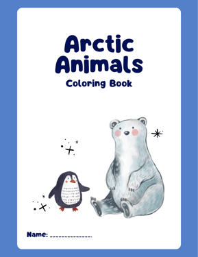 Arctic Animals Coloring Book