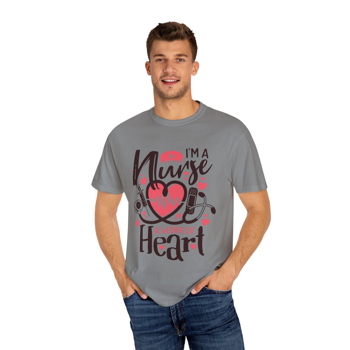 Nurse Appreciation T-Shirt, Heart Graphic Tee, Gift for Nurses, Healthcare Workers, Valentine's Day, Appreciation Gift, Comfortable Fit