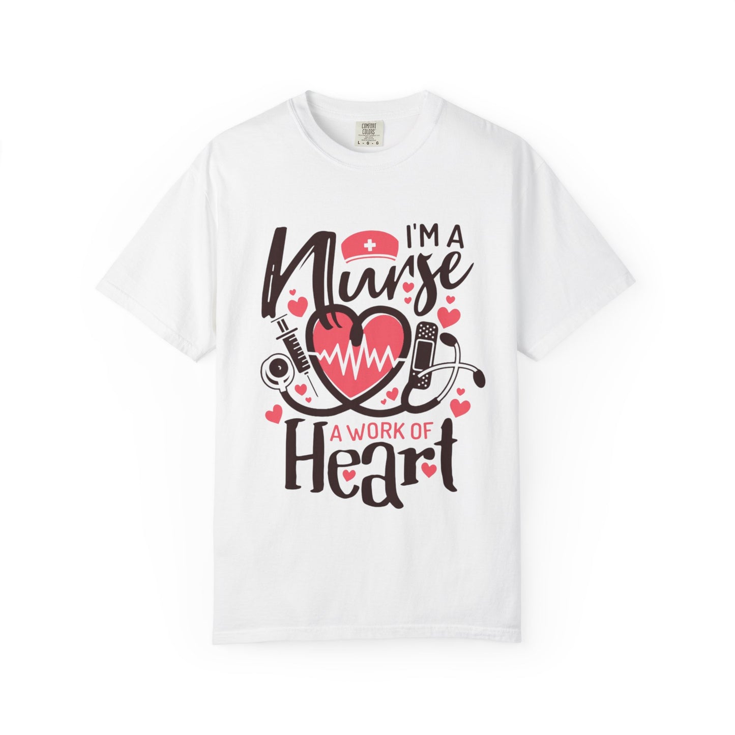 Nurse Appreciation T-Shirt, Heart Graphic Tee, Gift for Nurses, Healthcare Workers, Valentine's Day, Appreciation Gift, Comfortable Fit