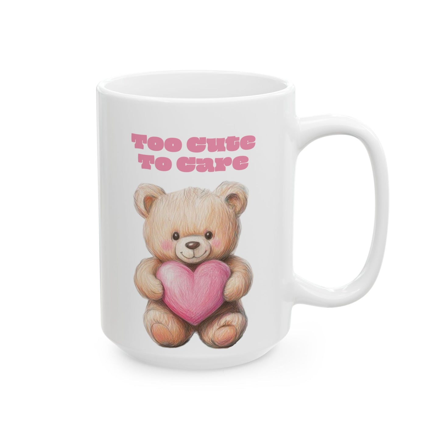 Cute Bear Love Ceramic Mug, Perfect Gift for Friends, Birthday, Valentine's Day, Home Decor, Personalized Coffee Mug