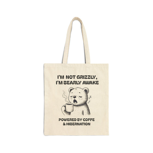 Coffee first, Hibernate Later - Funny tote Bag , Funny Bag, Gift for Coffee Lovers, Gift for Friend , Everyday Cute Tote Bag