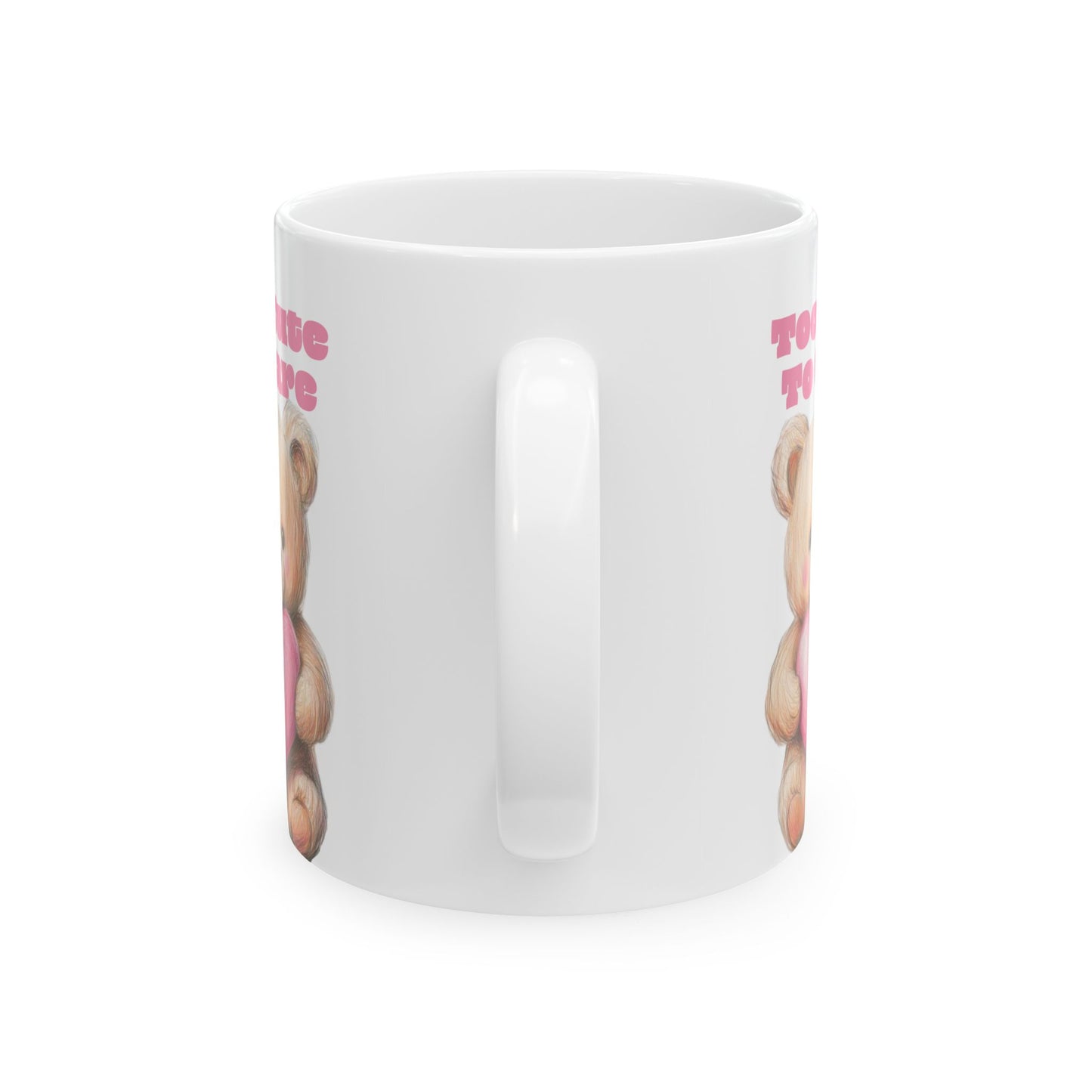 Cute Bear Love Ceramic Mug, Perfect Gift for Friends, Birthday, Valentine's Day, Home Decor, Personalized Coffee Mug