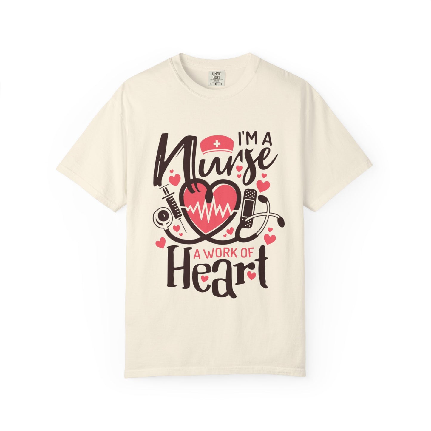 Nurse Appreciation T-Shirt, Heart Graphic Tee, Gift for Nurses, Healthcare Workers, Valentine's Day, Appreciation Gift, Comfortable Fit