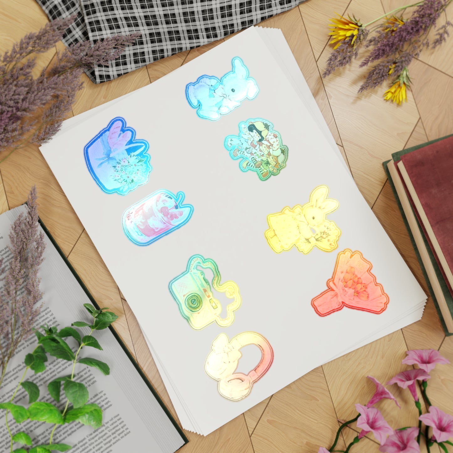 8 Pcs Cute Pinterest Sticker Pack, Waterproof Stickers, Girly Coquette Stickers, Laptop Stickers, Vinyl Stickers