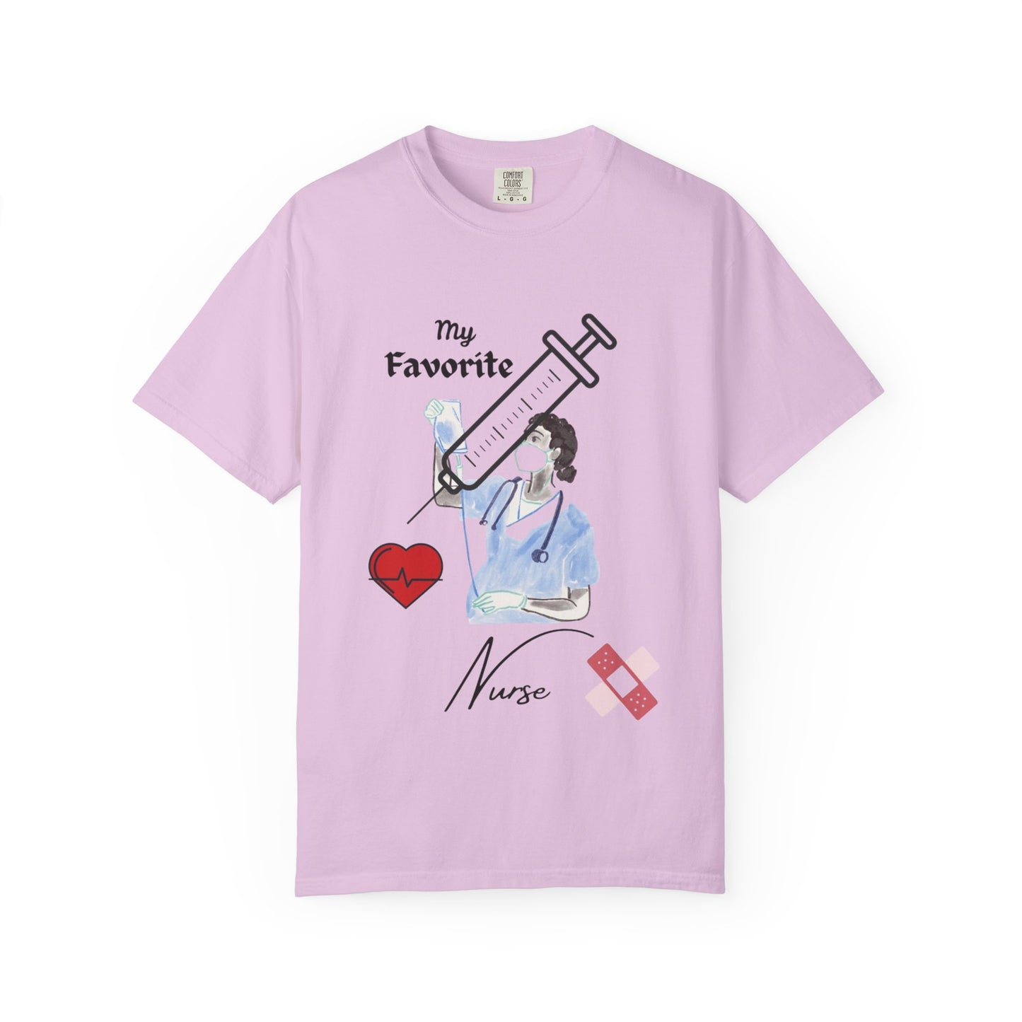 My Favorite Nurse T-Shirt | Unisex Garment-Dyed Tee for Healthcare Workers, Nurse Appreciation, Medical Gifts, Healthcare Worker Shirt