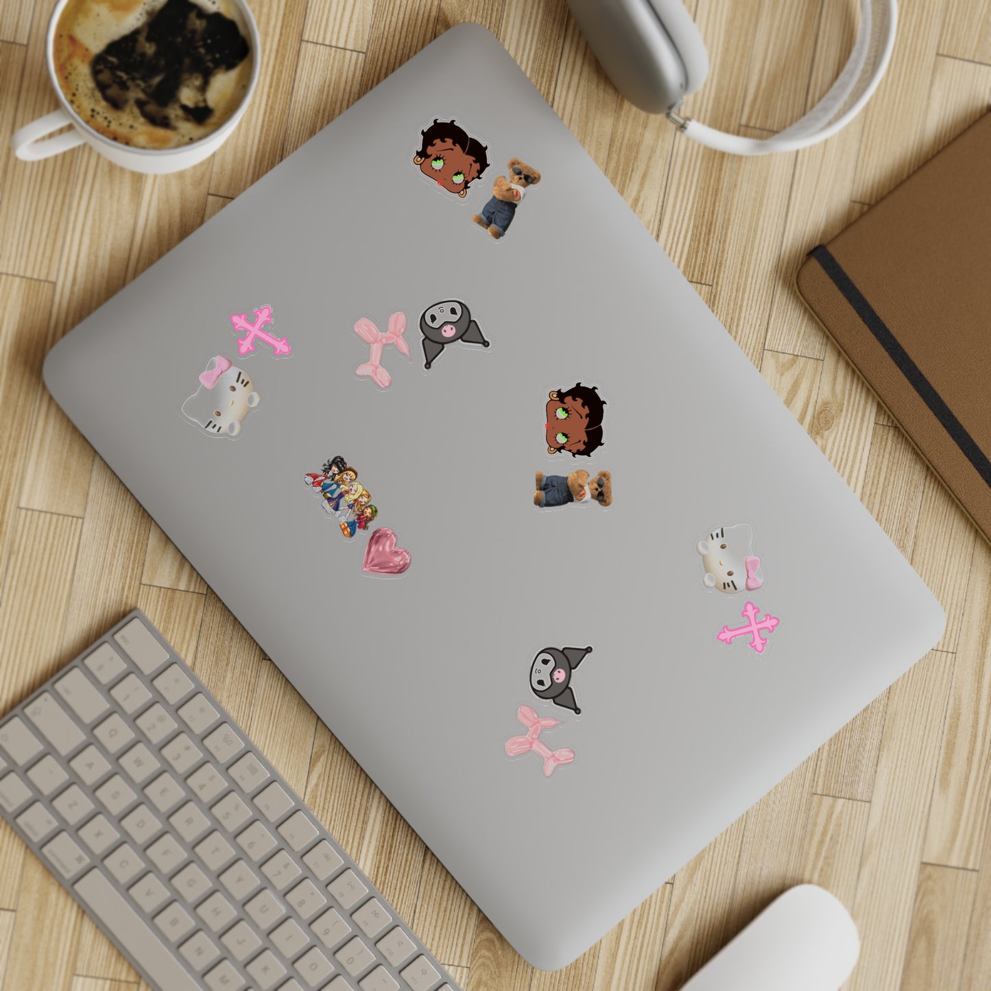 Cute Sticker Sheet Bundle, 10 pcs, Girly Kindle Stickers, Pinterest Aesthetic Coquette Sticker Pack, Planner, Laptop Stickers