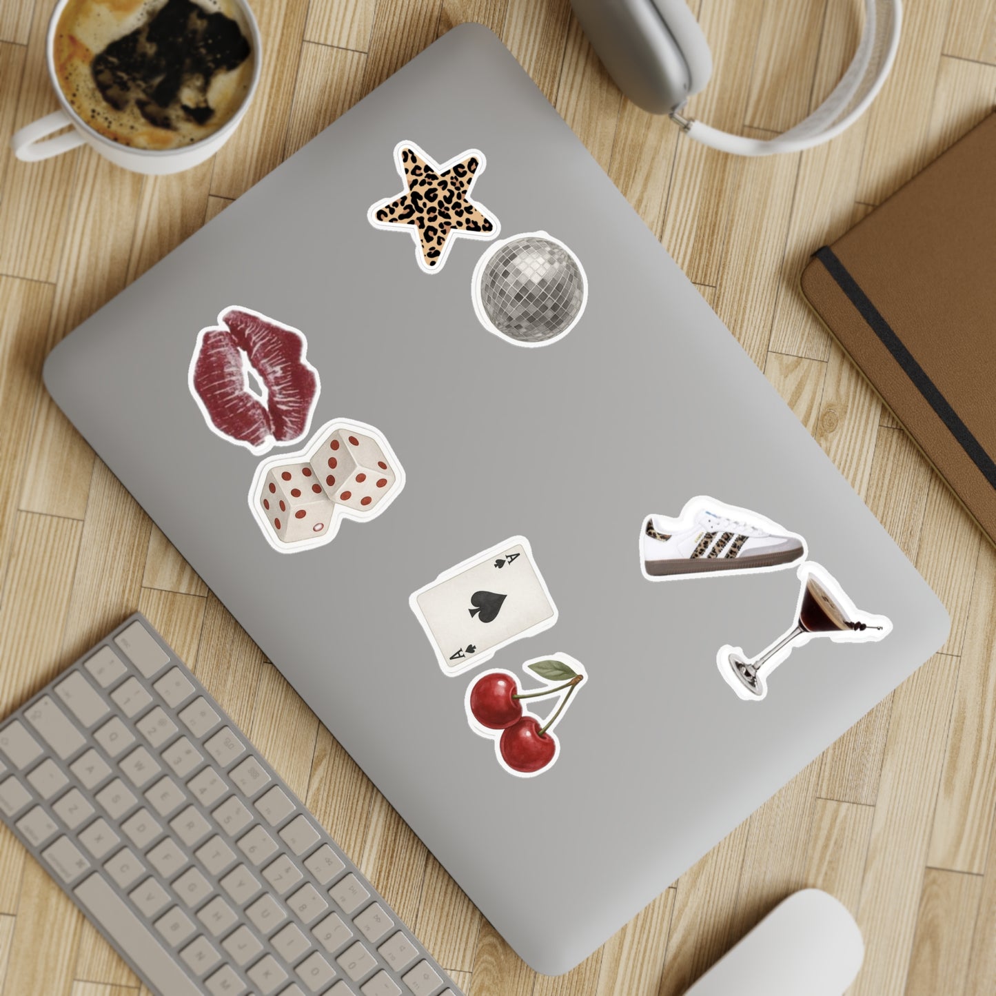 The It Girl Sticker Pack, 10-Piece Set, Waterproof Stickers, Laptop Stickers, Gift for Teens, Journal and Planner Stickers, Colorful Art