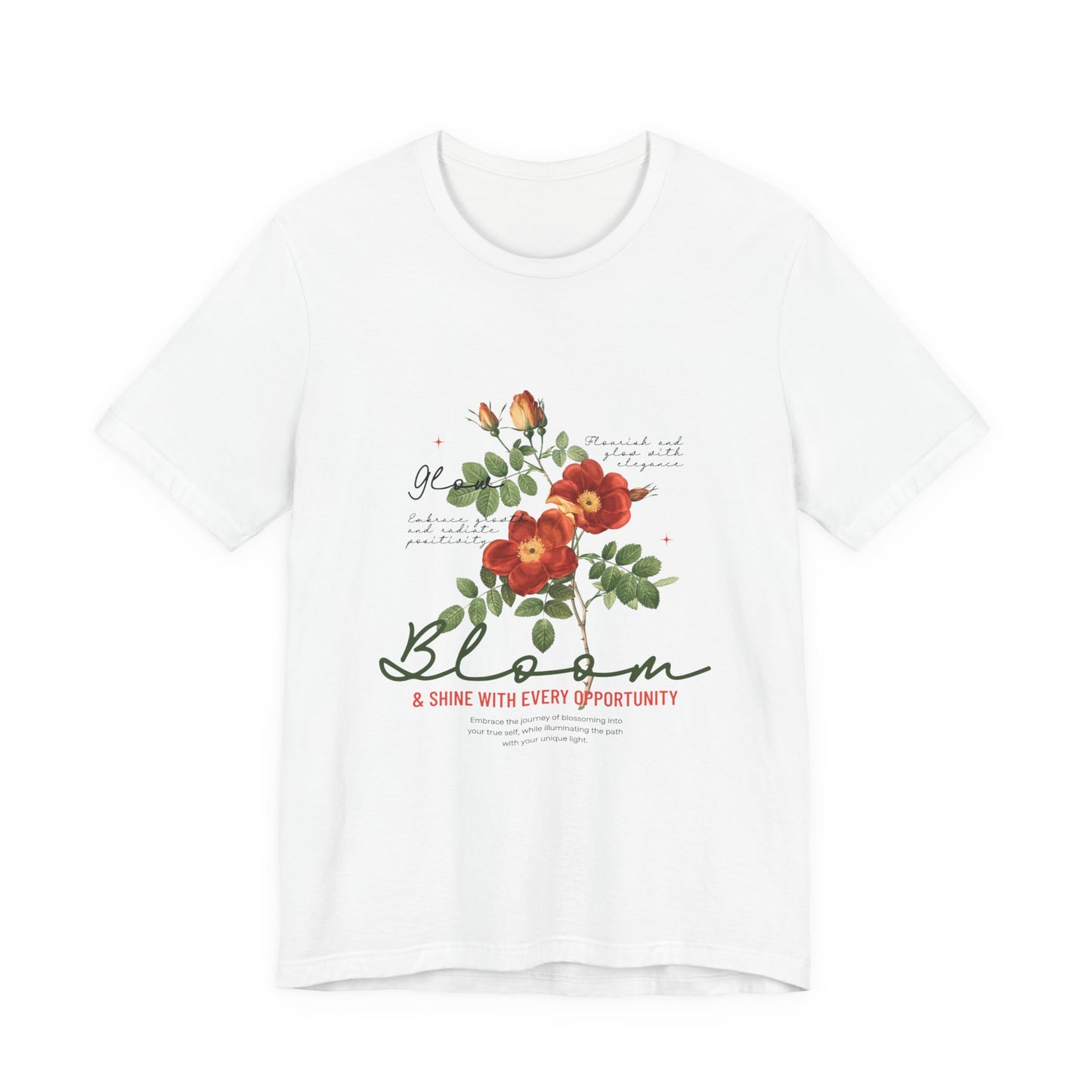 Floral Bloom Tee - Embrace New Opportunities, Comfortable Unisex Cotton Shirt, Spring Fashion, Gift for Nature Lovers, Inspirational [...]