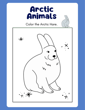 Arctic Animals Coloring Book