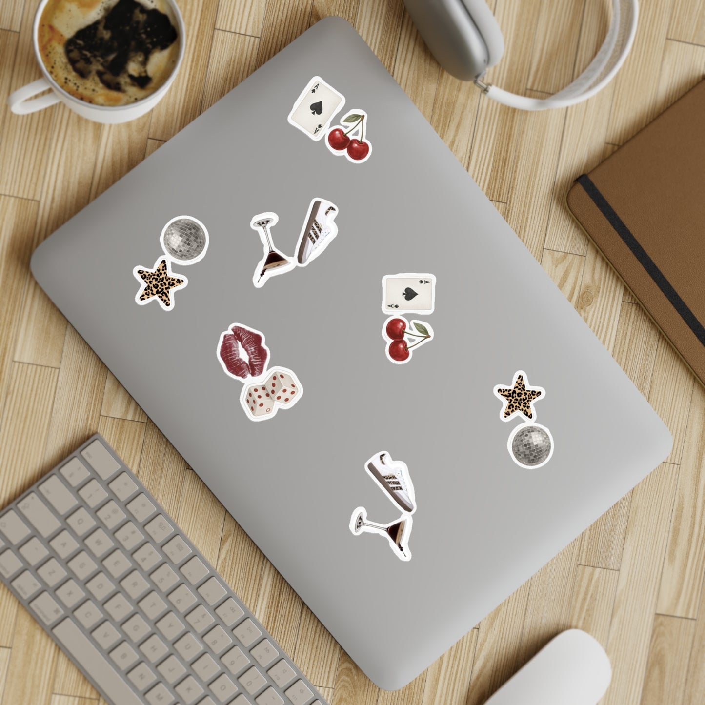 The It Girl Sticker Pack, 10-Piece Set, Waterproof Stickers, Laptop Stickers, Gift for Teens, Journal and Planner Stickers, Colorful Art