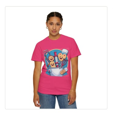 heart and syringe nursing shirt