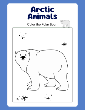 Arctic Animals Coloring Book