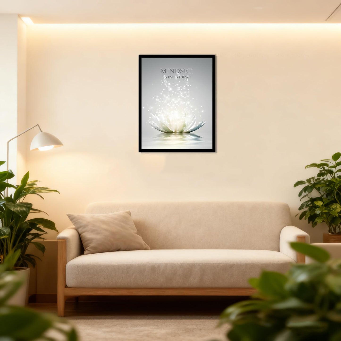 YTAPIFS Lotus Flower Wall Art Spiritual Meditation Poster Wall Decor Mindset Motivational Quotes Picture Modern Zen Prints Artwork for Office 12 x 16 in Unframe