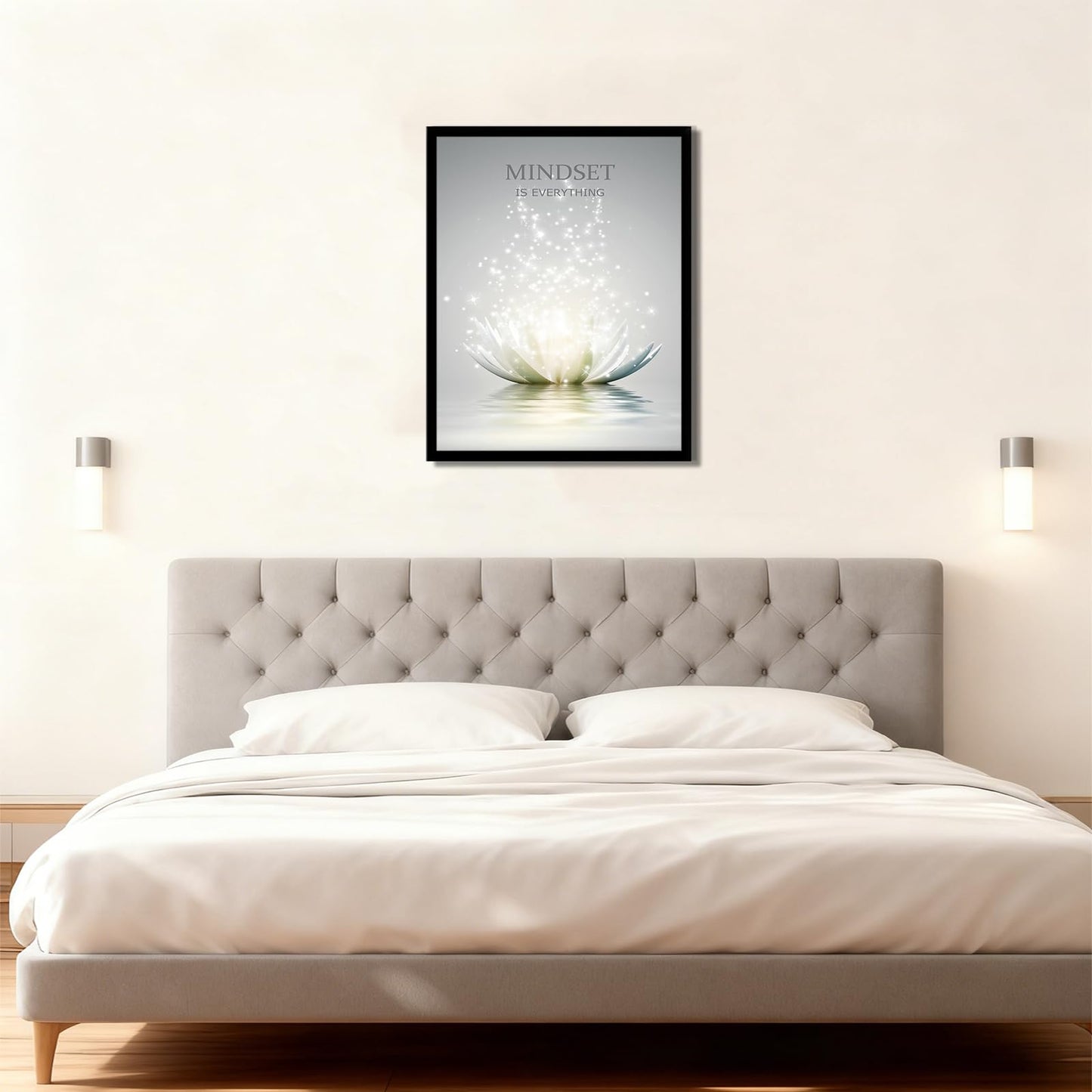 YTAPIFS Lotus Flower Wall Art Spiritual Meditation Poster Wall Decor Mindset Motivational Quotes Picture Modern Zen Prints Artwork for Office 12 x 16 in Unframe