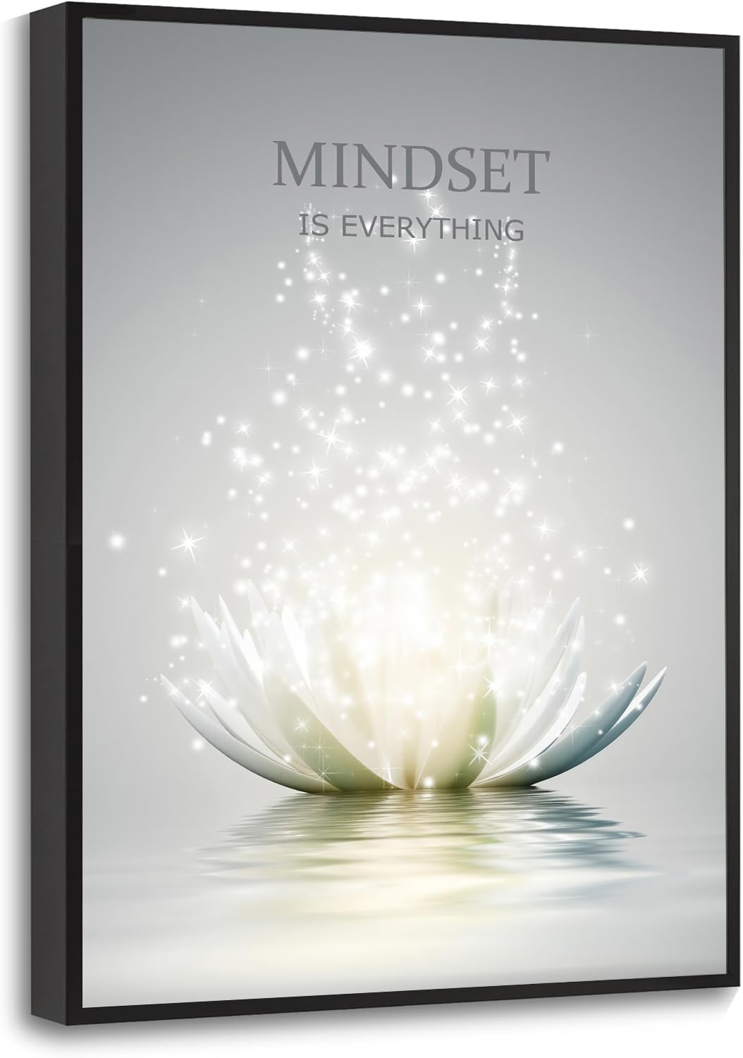 YTAPIFS Lotus Flower Wall Art Spiritual Meditation Poster Wall Decor Mindset Motivational Quotes Picture Modern Zen Prints Artwork for Office 12 x 16 in Unframe