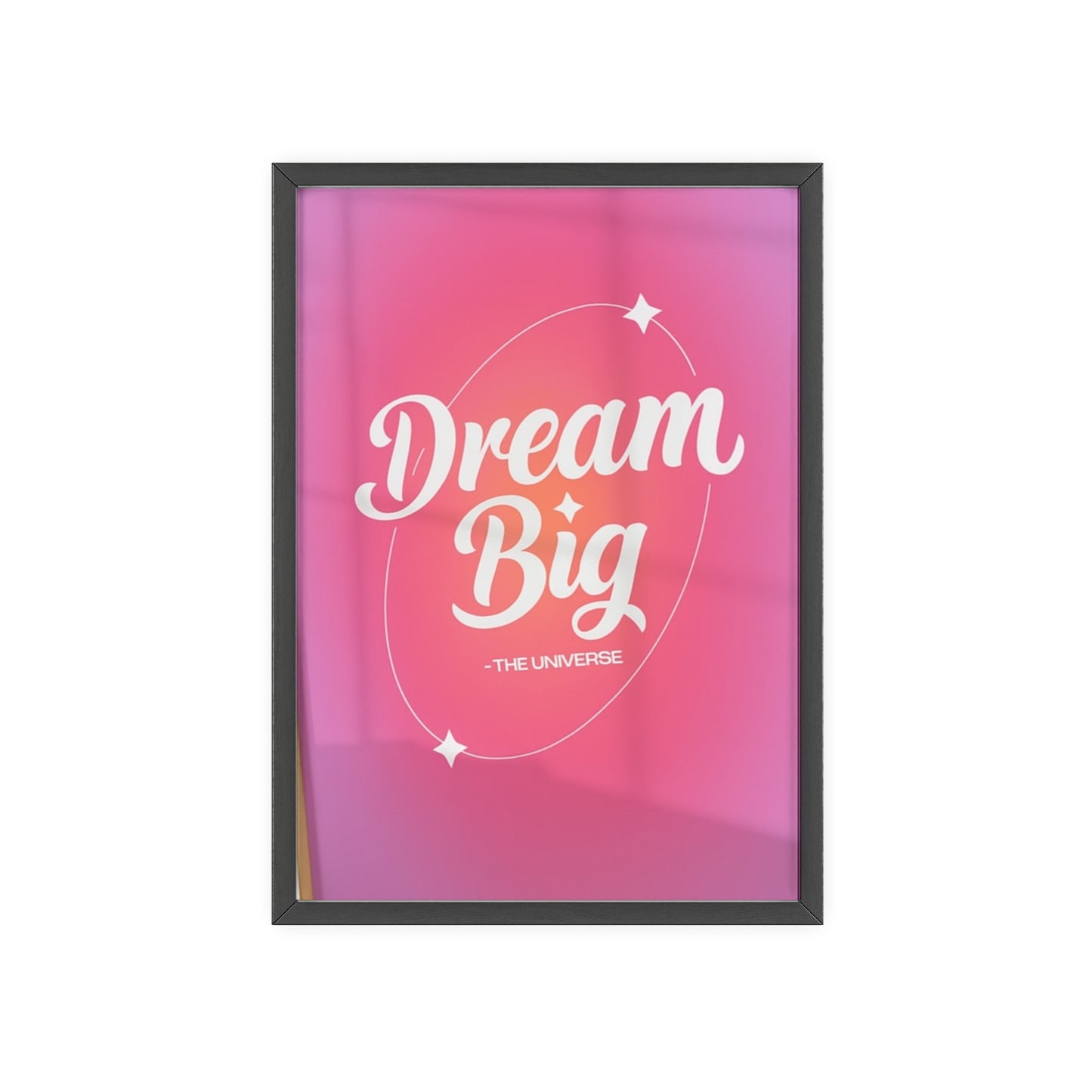 Dream Big Manifestation Poster - Retro Print - Affirmation Wall Art - Aura Wall Art - Trendy Decor - Gradient - Digital Download