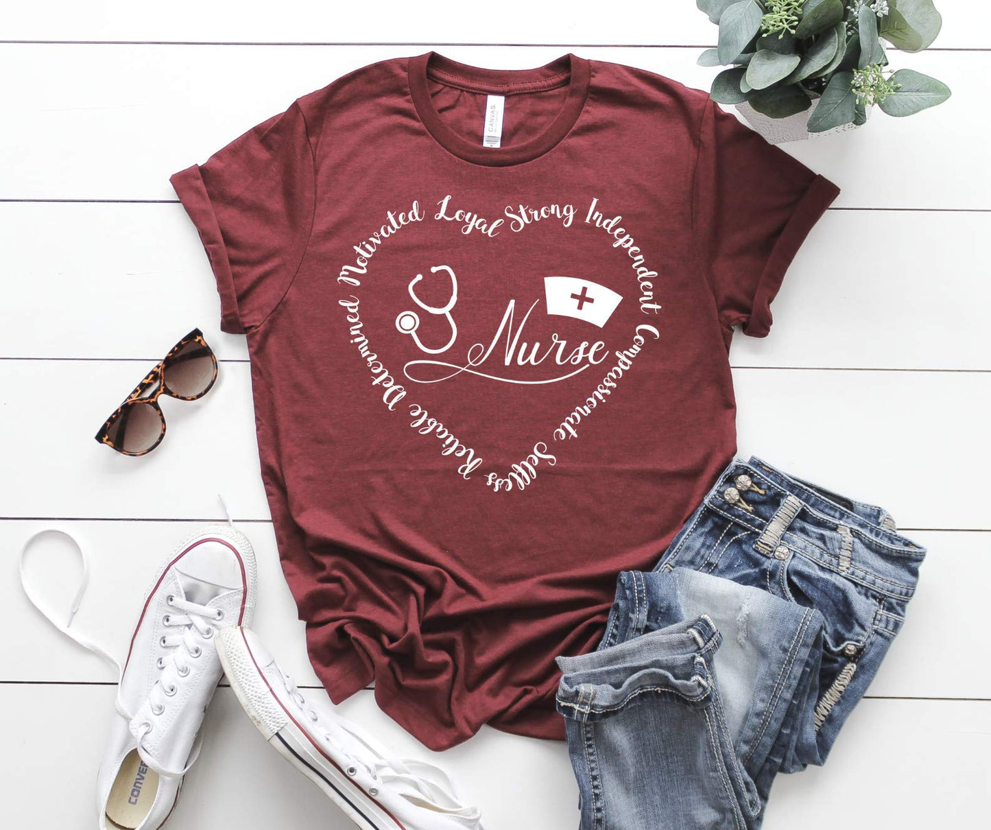 Nurse Shirt Inspirational Heart Tee