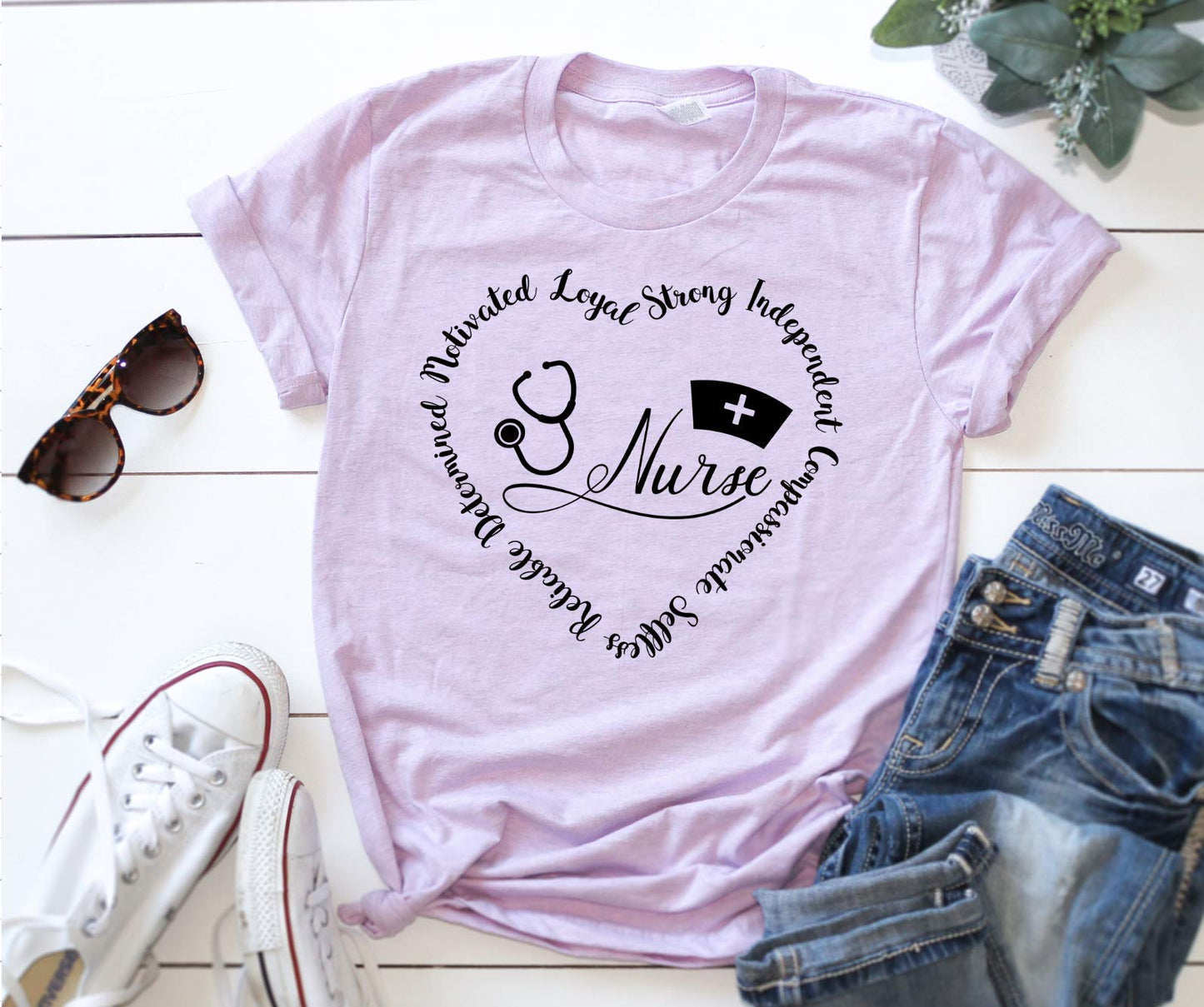 Nurse Shirt Inspirational Heart Tee