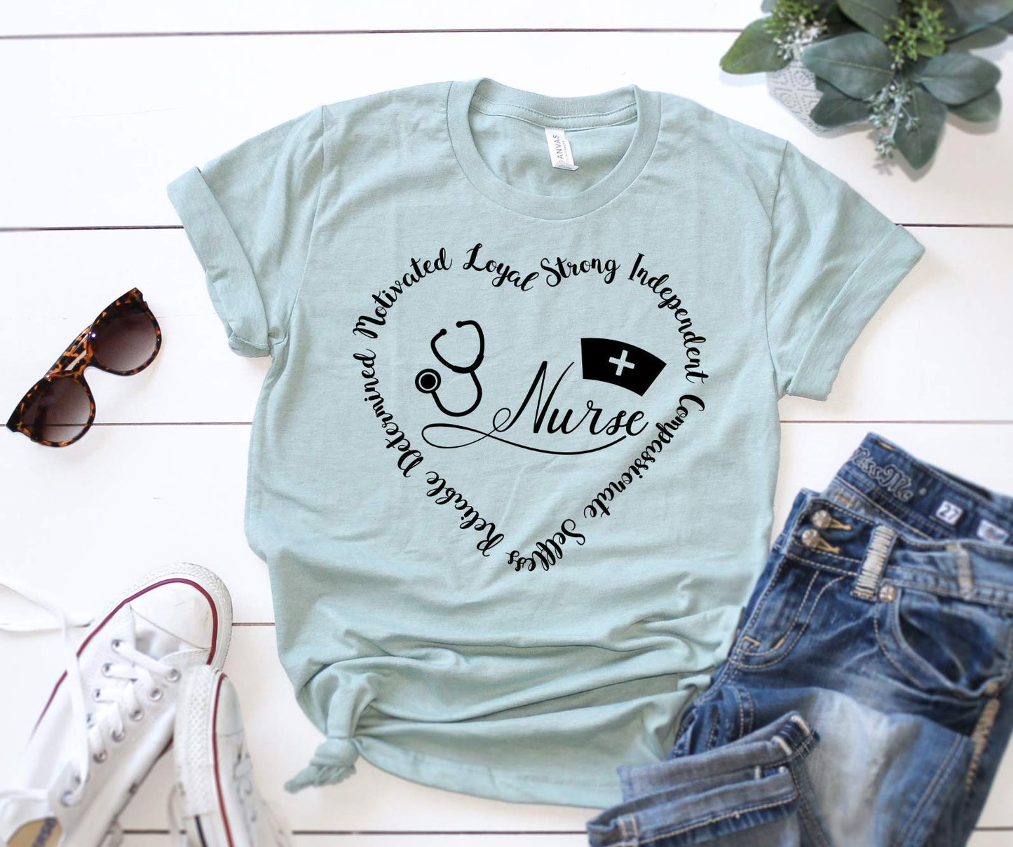 Nurse Shirt Inspirational Heart Tee