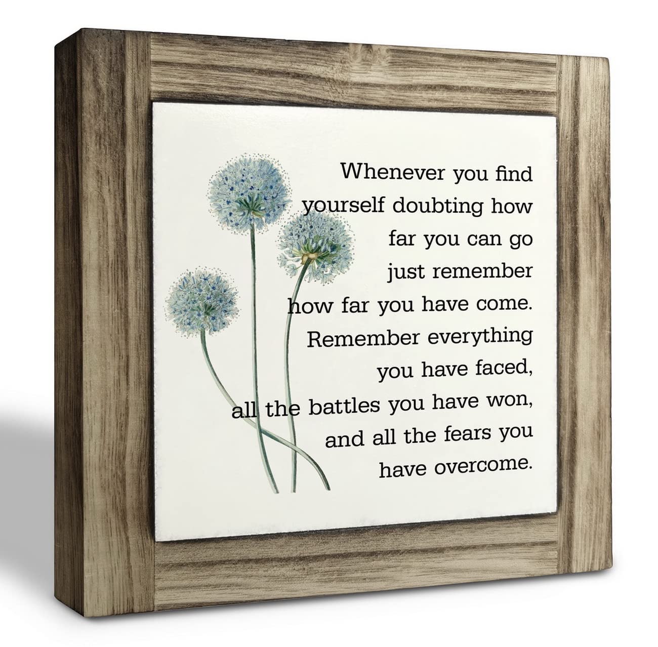 Inspirational Quote Wood Plaque Sign, Be Brave Sign, Whenever You Find Yourself... Box Wood Plaques Desk Décor, Motivational Box Wood Sign, Graduation Decor Gift, Inspirational Quotes Gift