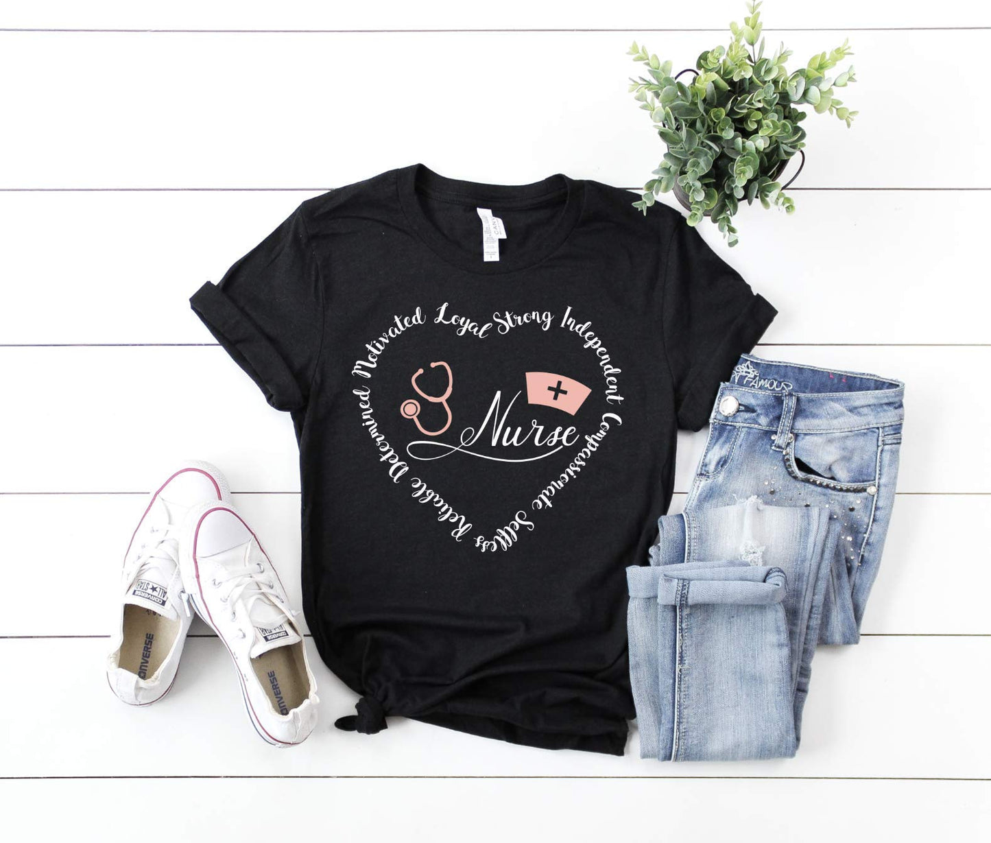 Nurse Shirt Inspirational Heart Tee