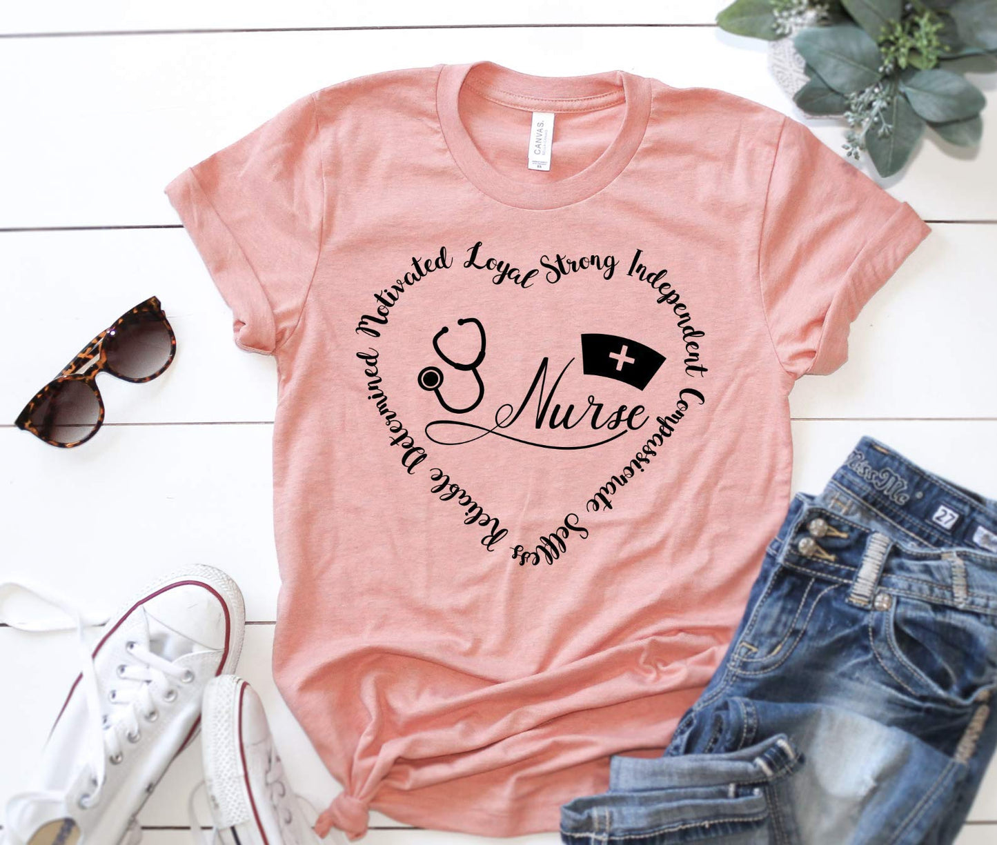 Nurse Shirt Inspirational Heart Tee