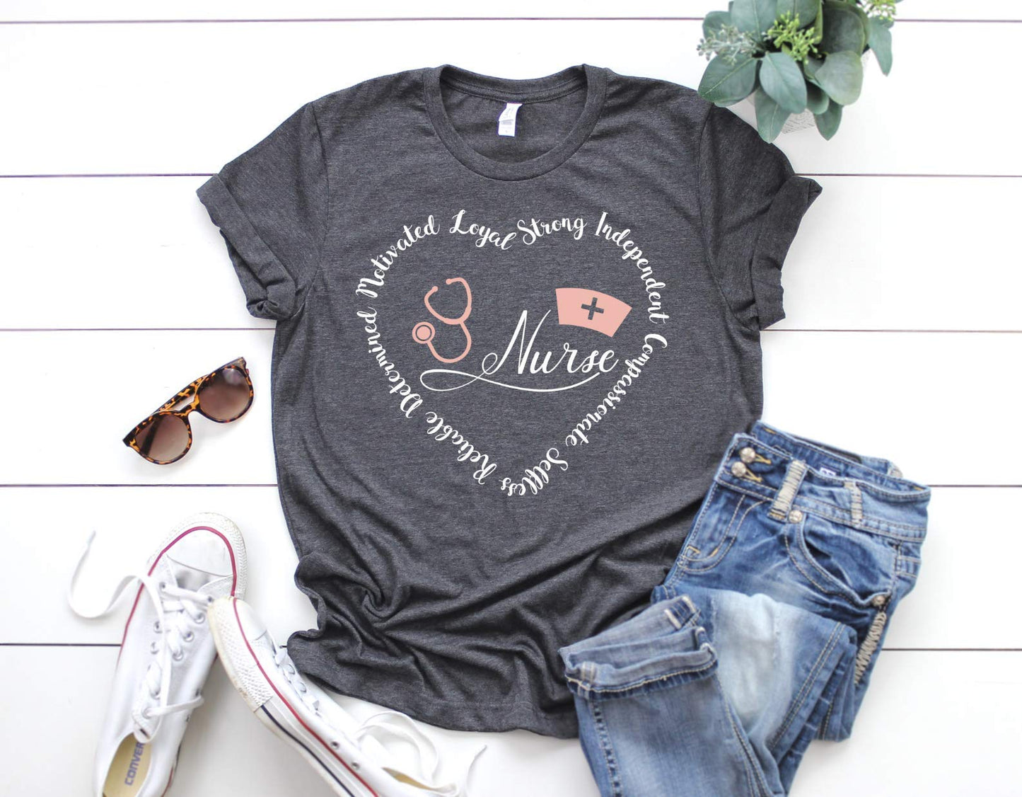 Nurse Shirt Inspirational Heart Tee