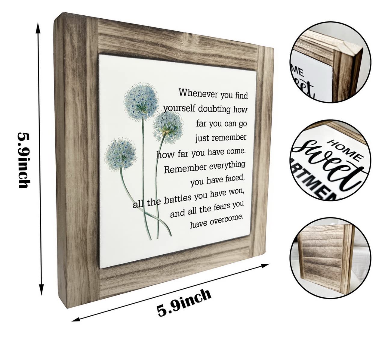 Inspirational Quote Wood Plaque Sign, Be Brave Sign, Whenever You Find Yourself... Box Wood Plaques Desk Décor, Motivational Box Wood Sign, Graduation Decor Gift, Inspirational Quotes Gift