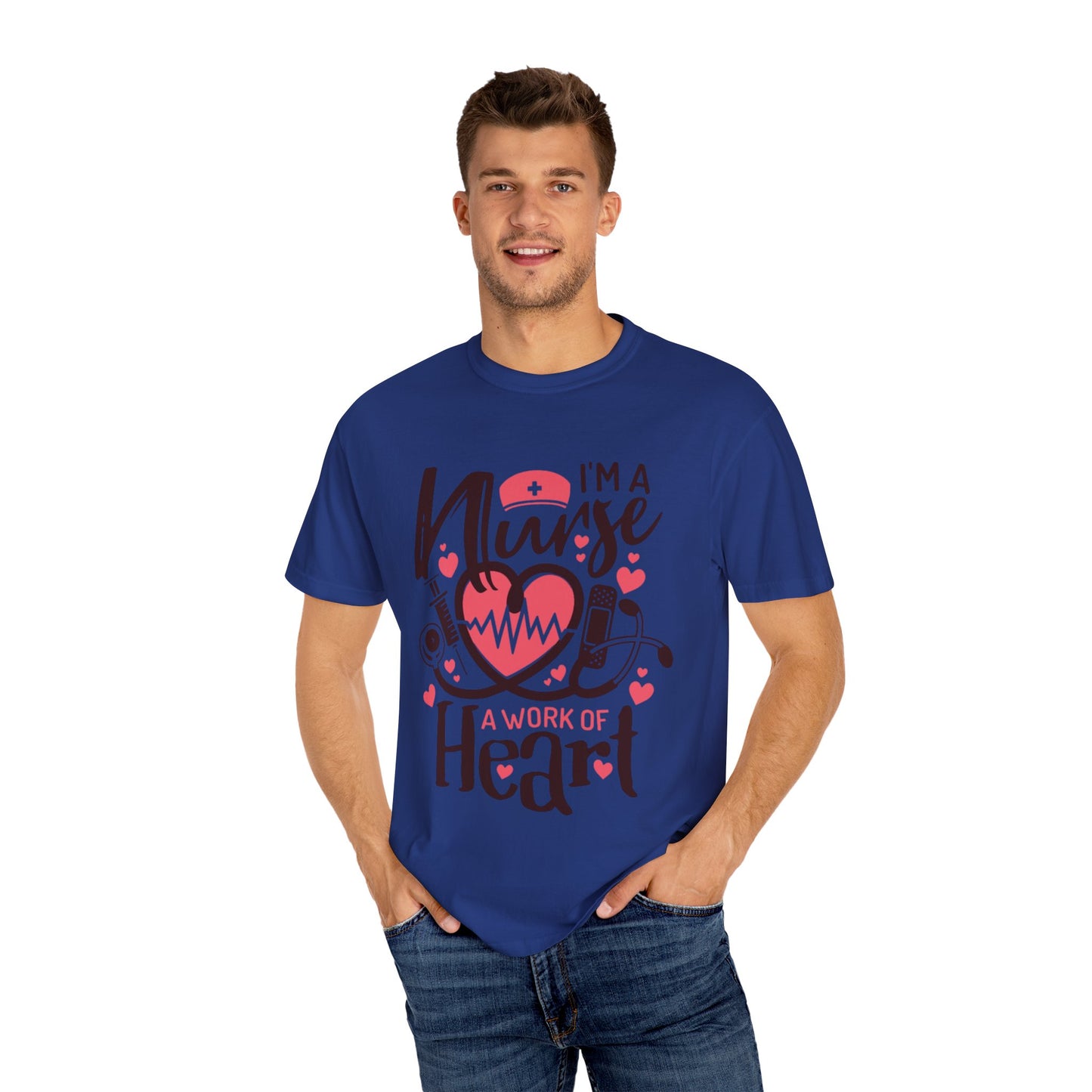 Nurse Appreciation T-Shirt, Heart Graphic Tee, Gift for Nurses, Healthcare Workers, Valentine's Day, Appreciation Gift, Comfortable Fit