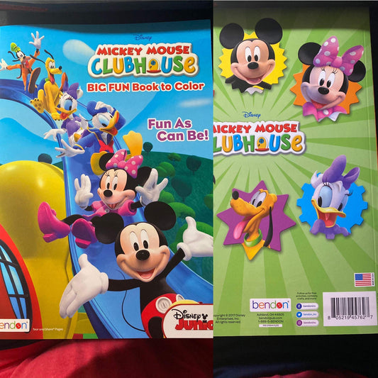 Disney Coloring Books for Kids with Sticker - Mickey Mouse