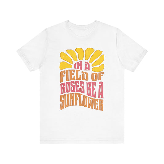 Sunny Vibes Graphic Tee | Unisex Short Sleeve Shirt, Summer Fashion, Gift for Her, Motivational Quote, Casual Outfit