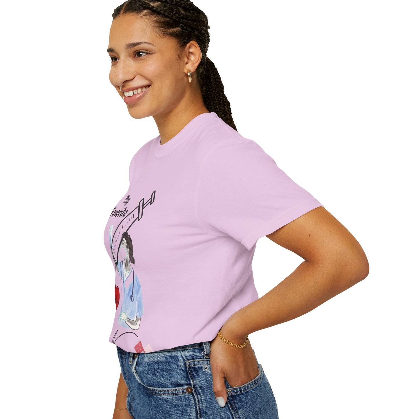 My Favorite Nurse T-Shirt | Unisex Garment-Dyed Tee for Healthcare Workers, Nurse Appreciation, Medical Gifts, Healthcare Worker Shirt