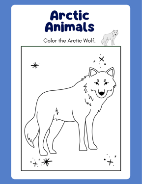 Arctic Animals Coloring Book