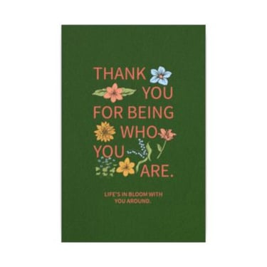 Floral Inspirational Quote Notebook