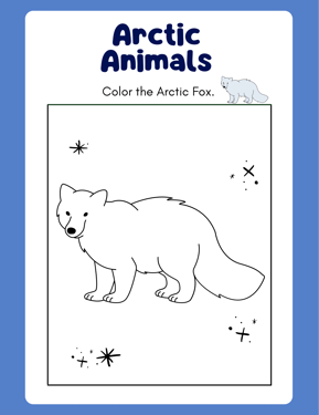 Arctic Animals Coloring Book