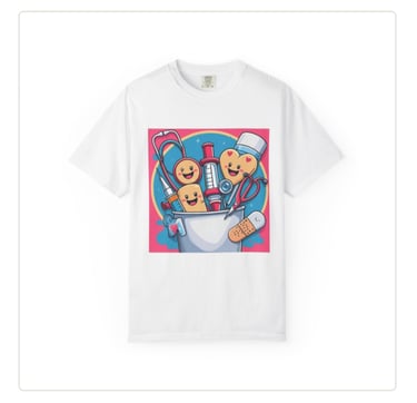 heart and syringe nursing shirt