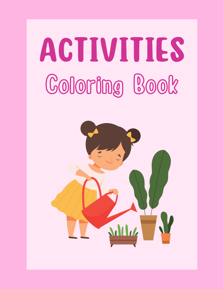 Activities Coloring Pages, 10 pages, Printables
