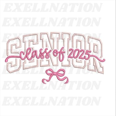 Senior Class of 2025 Embroidery Design