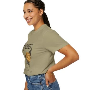 Kindness Floral Unisex T-Shirt, Positive Vibe Tee, Casual Wear, Gift Idea, Inspirational Fashion