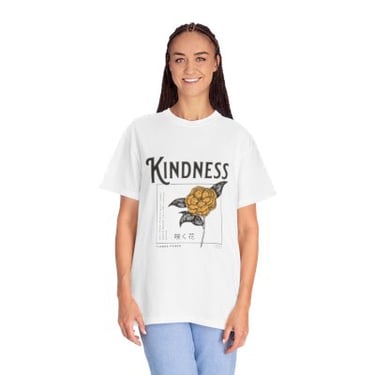 Kindness Floral Unisex T-Shirt, Positive Vibe Tee, Casual Wear, Gift Idea, Inspirational Fashion