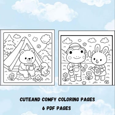 Cozy Critters Coloring Book downloadable