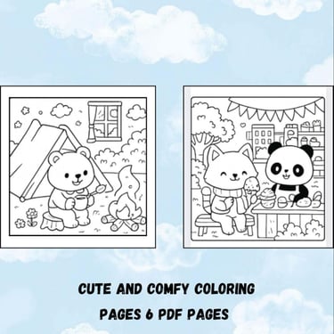 Cozy Critters Coloring Book downloadable