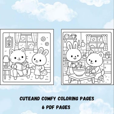 Cozy Critters Coloring Book downloadable