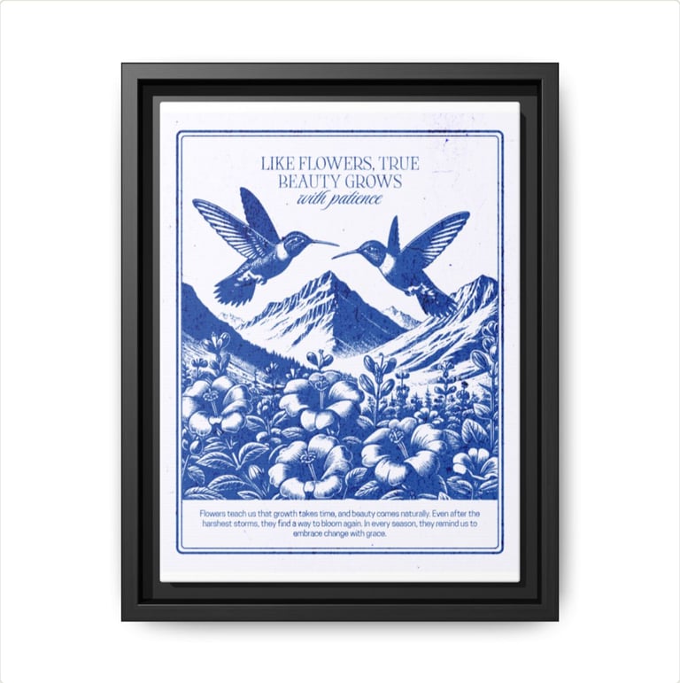Inspirational Hummingbird Art Print